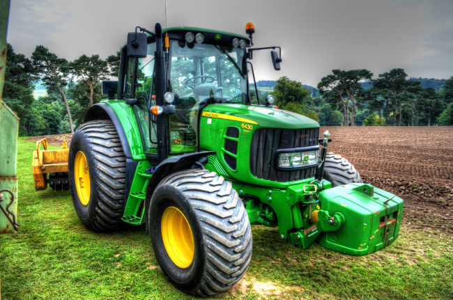 Обои картинки фото john deere 8430 premium, техника, тракторы, колесный, трактор, поле
