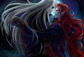 Картинка фэнтези эльфы фентези арт разговор парни