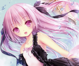 Картинка аниме tinkerbell+ artbook девочка капли арт