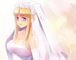 Картинка аниме unknown +другое девушка взгляд фон фата