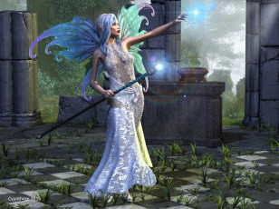 Картинка 3д+графика эльфы+ elves фея взгляд фон