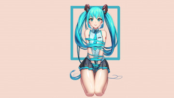 Картинка аниме vocaloid девушка