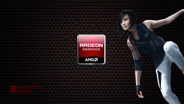 Картинка компьютеры amd девушка взгляд фон