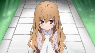Картинка toradora аниме девушка фон взгляд