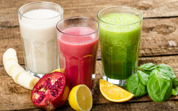 Картинка еда напитки +сок pomegranate lemon cocktail drink коктейль банан лимон гранат фрукты смузи