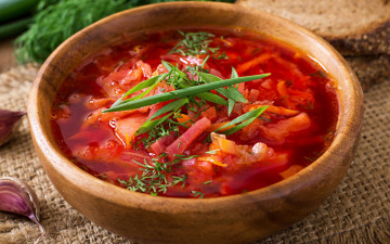 Картинка еда первые+блюда soup суп борщ зелень