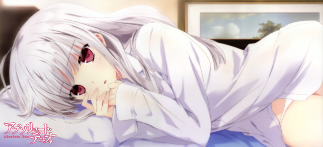 Обои картинки фото аниме, absolute duo, взгляд, девочка