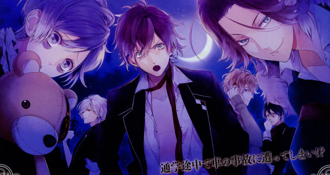 Обои картинки фото аниме, diabolik lovers, парни, вампиры, братья