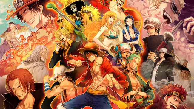 Обои картинки фото аниме, one piece, большой, куш
