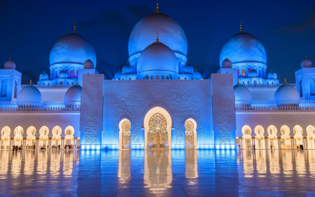 Обои картинки фото города, абу-даби , оаэ, abu, dhabi, uae, мечеть, шейха, зайда, абу-даби