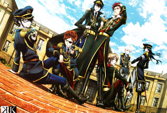 Обои картинки фото аниме, k project, парни, проект, кей