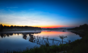 Картинка природа реки озера вечер река