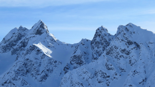 Обои картинки фото природа, горы, снег