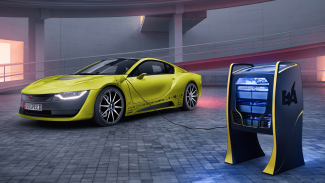 Обои картинки фото rinspeed etos based on bmw i8 2016, автомобили, rinspeed, etos, based, on, bmw, i8, 2016