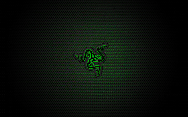 Обои картинки фото компьютеры, razer, логотип, фон