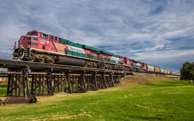 Обои картинки фото техника, поезда, локомотив, состав