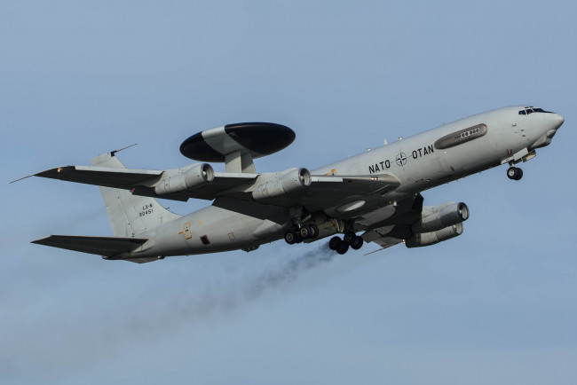 Обои картинки фото awacs, авиация, военно-транспортные самолёты, авакс