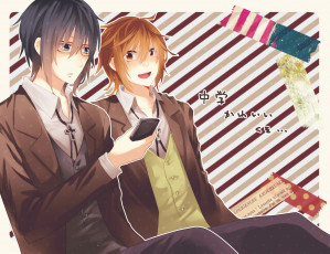 Картинка аниме k+project fushimi saruhiko yata misaki k project fanart pixiv