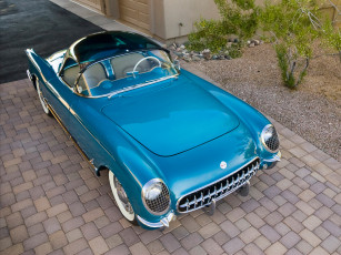 обоя corvette c1 bubbletop 1954, автомобили, corvette, c1, bubbletop, 1954