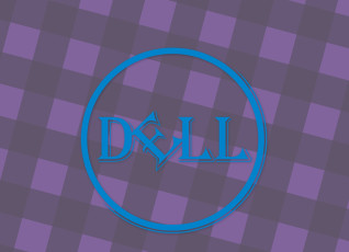 Картинка компьютеры dell фон логотип
