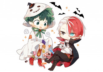 Картинка аниме boku+no+hero+academia amarouhi boku no hero academia midoriya izuku todoroki shouto