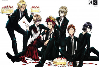 Картинка аниме k+project kamamoto rikio yata misaki totsuka tatara kusanagi izumo k project fushimi saruhiko suoh mikoto kushina anna