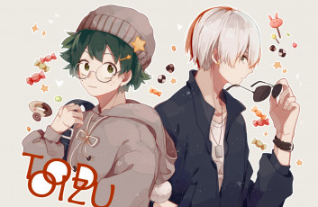 Картинка аниме boku+no+hero+academia amarouhi boku no hero academia midoriya izuku todoroki shouto