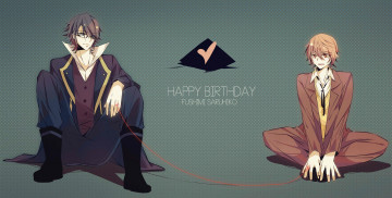 Картинка аниме k+project fushimi saruhiko youshima k project yata misaki