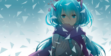 Картинка аниме vocaloid девушка