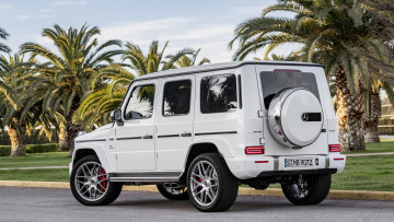 Картинка mercedes-benz+amg+g63+2019 автомобили mercedes-benz g63 amg белый 2019