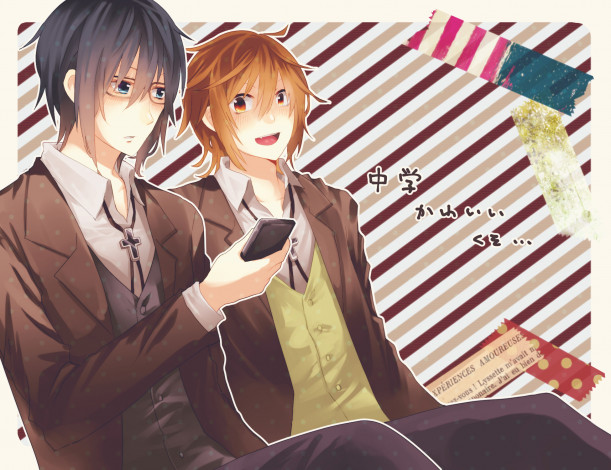 Обои картинки фото аниме, k project, fushimi, saruhiko, yata, misaki, k, project, fanart, pixiv