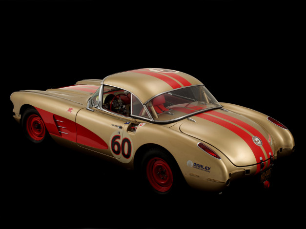Обои картинки фото corvette c1 jrg special competition coupe 1960, автомобили, corvette, c1, jrg, special, competition, coupe, 1960