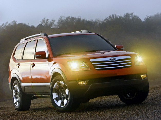 Обои картинки фото kia borrego 2008, автомобили, kia, borrego, 2008, внедорожник