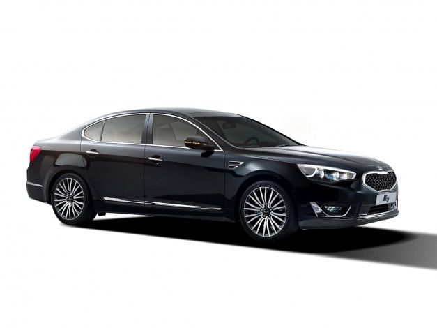 Обои картинки фото kia k7 2013, автомобили, kia, k7, 2013, чёрный