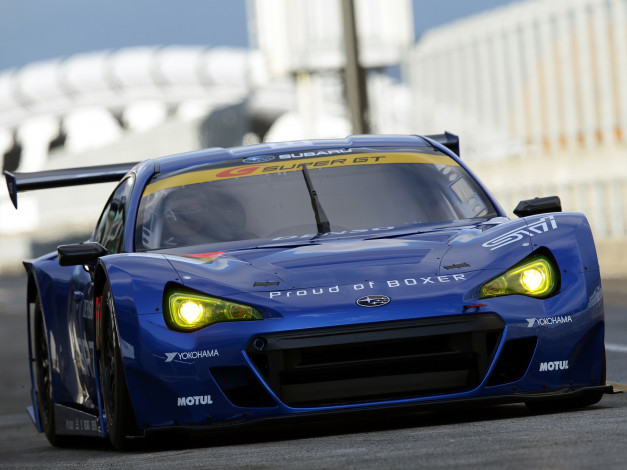 Обои картинки фото subaru brz gt300 2012, автомобили, subaru, brz, blue, 2012, gt300