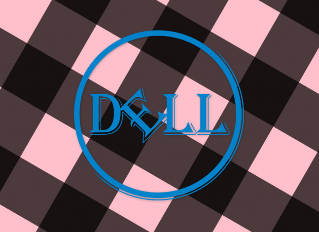 Обои картинки фото компьютеры, dell, фон, логотип
