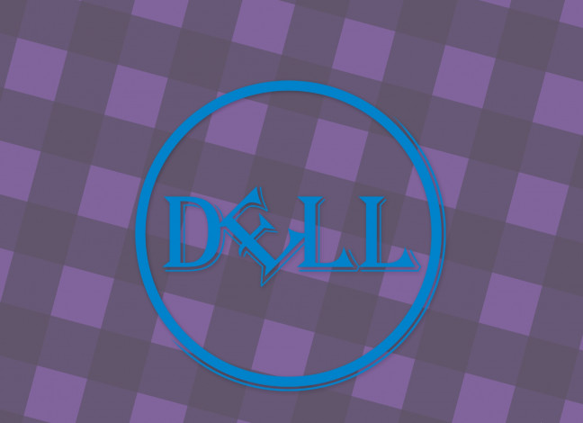 Обои картинки фото компьютеры, dell, фон, логотип