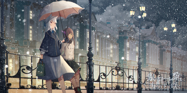 Обои картинки фото аниме, город,  улицы,  интерьер,  здания, небо