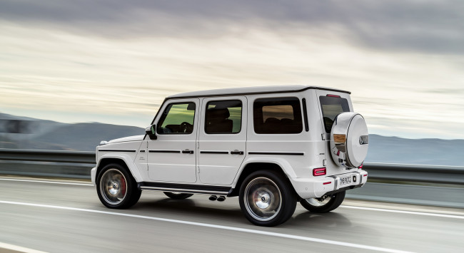 Обои картинки фото mercedes-benz amg g63 2019, автомобили, mercedes-benz, amg, g63, 2019, белый