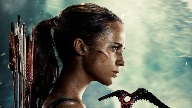 Обои картинки фото кино фильмы, tomb raider , 2018, tomb, raider, lara, croft, alicia, vikander