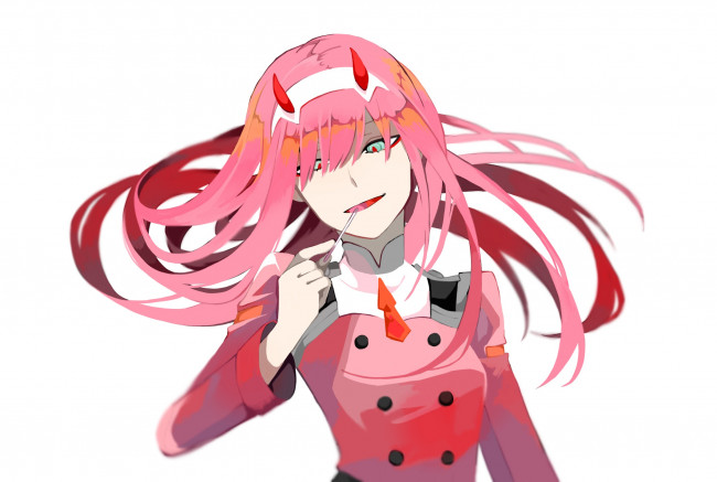 Обои картинки фото аниме, darling in the frankxx, девушка