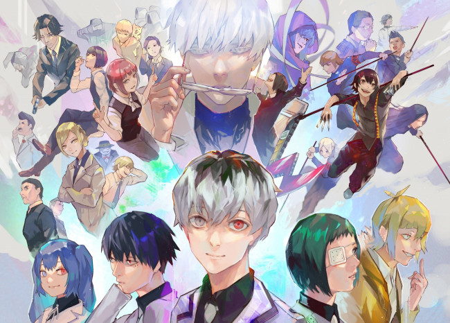 Обои картинки фото аниме, tokyo ghoul, токийский, гуль