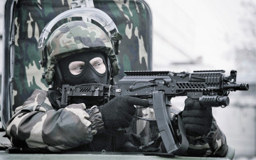 обоя оружие, армия, спецназ, автомат, камуфляж, экипировка