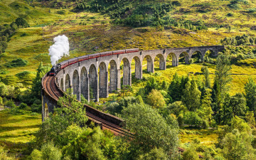 обоя техника, паровозы, glenfinnan, viaduct