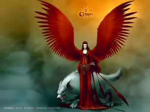 Картинка календари фэнтези крылья оборотень существо 2020 calendar женщина