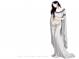 Картинка календари фэнтези женщина белый фон девушка calendar 2020