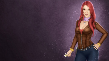 Картинка рисованное люди взгляд фон девушка