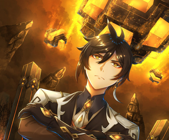 Обои картинки фото аниме, genshin impact, genshin, impact