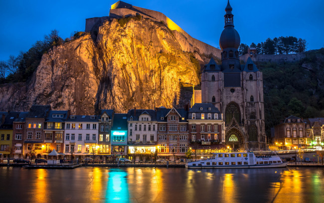 Обои картинки фото dinant, belgium, города, - дворцы,  замки,  крепости