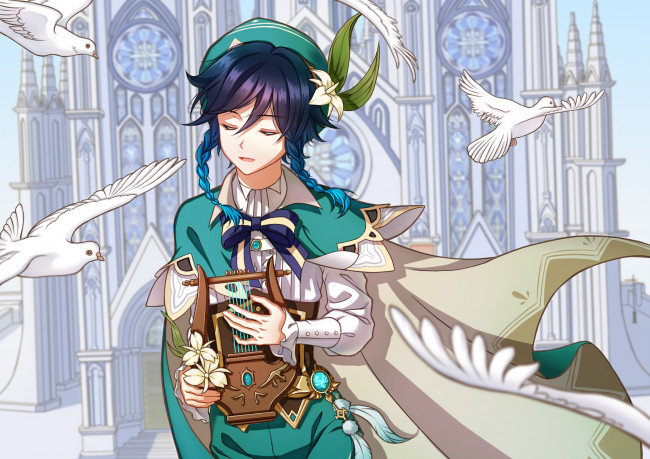 Обои картинки фото аниме, genshin impact, genshin, impact